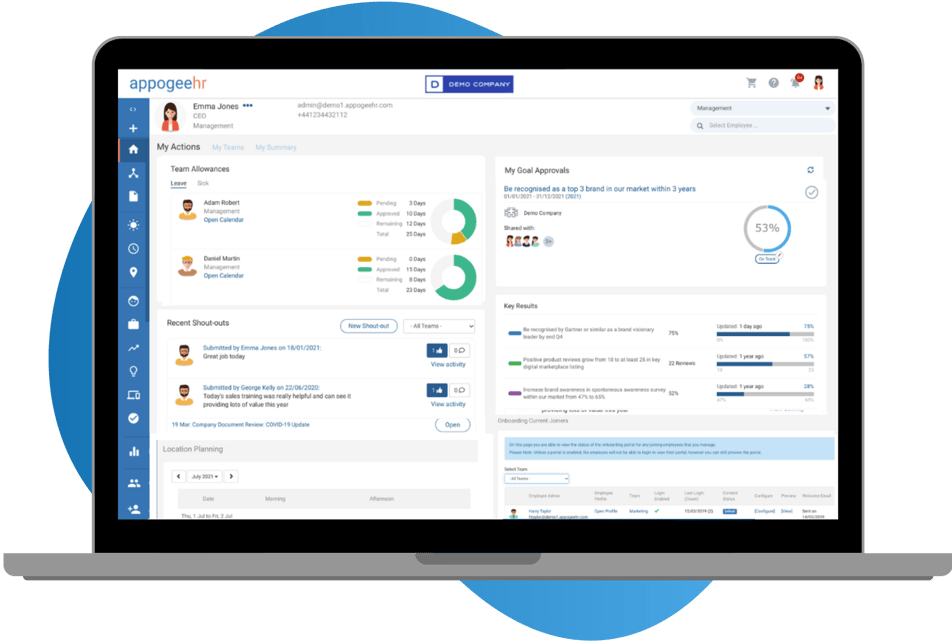 Cloud based HR management