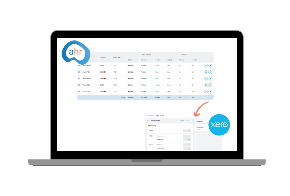 Xero time sheets 1900